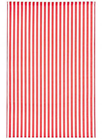 Striped Curtain Red/White