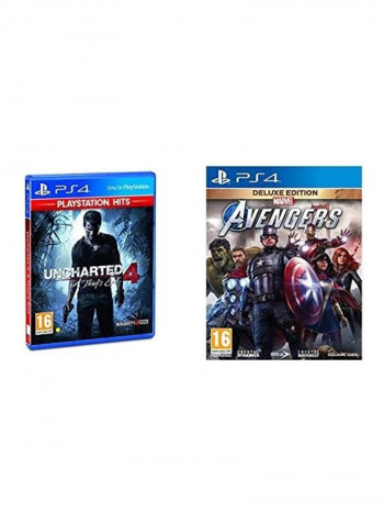 لعبتا الفيديو "Uncharted 4: A Thief's End" و"Avengers" - بلايستيشن 4/بلايستيشن 5