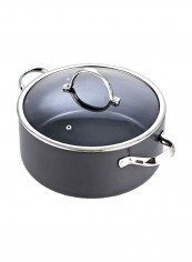 Nonstick Dutch Oven Casserole Stockpot With Lid Black