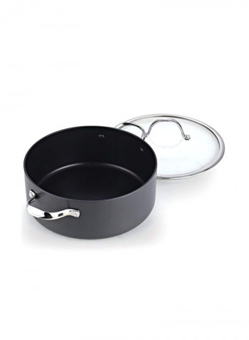 Nonstick Dutch Oven Casserole Stockpot With Lid Black
