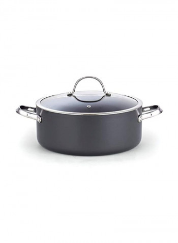 Nonstick Dutch Oven Casserole Stockpot With Lid Black