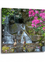 Nature View Printed Wall Clock Multicolour 15x15x0.1inch