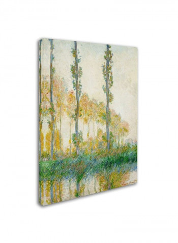 The Three Trees Autumn Canvas Wall Art multicolour 18 x 24inch