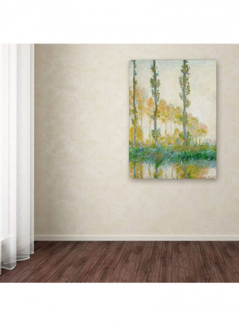 The Three Trees Autumn Canvas Wall Art multicolour 18 x 24inch