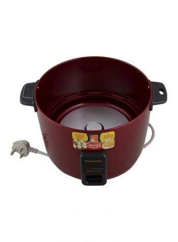 Electric Rice Cooker 1 l SR-WA22H(SS) Burgundy/Clear/Black