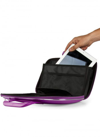 Cady Protective Case For Samsung Tablet With Headphones And Wireless Keyboard Purple