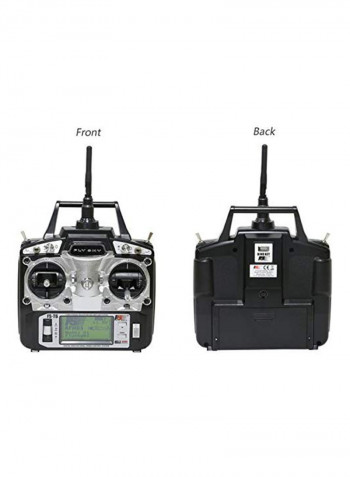 Fs-T6 High Precision Radio Controller Transmitter And Receiver Kit For Rc Helicopter Racing Drone 7.5 X 3.9 X 11.9inch