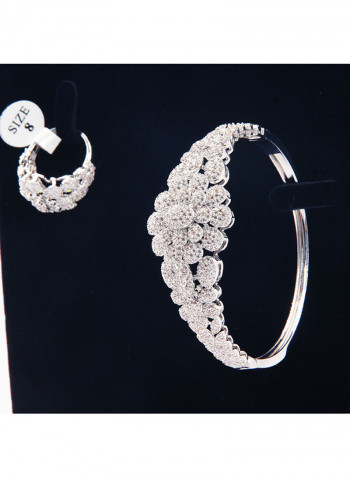 4-Piece Brass Zirconia Jewelry Set