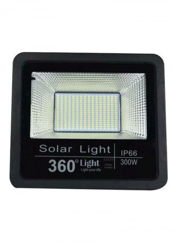 LED Solar Flood Light Black/Clear