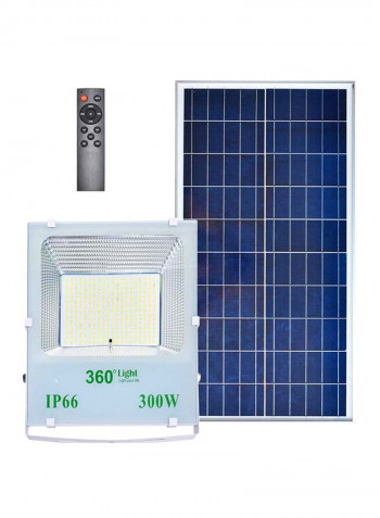 LED Solar Flood Light Black/Clear