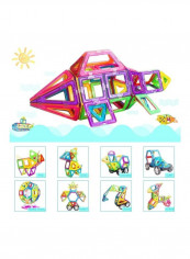 139 Piece Magnetic Tiles Building Blocks Set with Storage Box