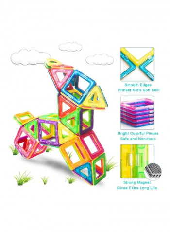 139 Piece Magnetic Tiles Building Blocks Set with Storage Box
