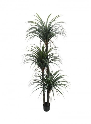 Three Rods Artificial Yucca Plant Green/Brown