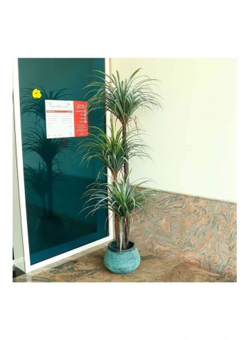 Three Rods Artificial Yucca Plant Green/Brown