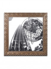 Columbus Circle 2 Framed Wall Art Black/White 11 x 11inch