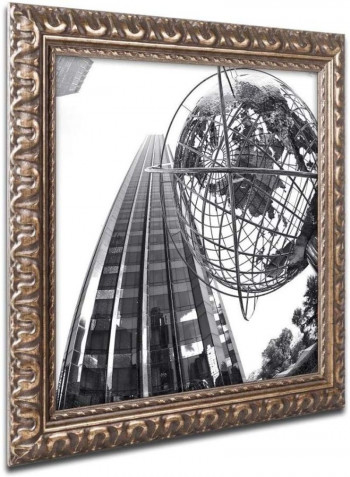 Columbus Circle 2 Framed Wall Art Black/White 11 x 11inch