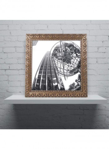 Columbus Circle 2 Framed Wall Art Black/White 11 x 11inch
