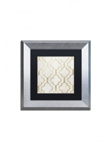 Paris Apartment Iv Canvas Wall Art White/Gold 18 x 18inch
