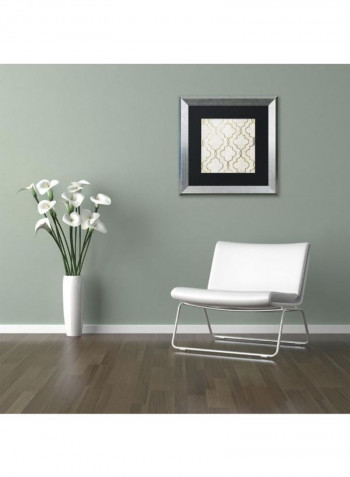 Paris Apartment Iv Canvas Wall Art White/Gold 18 x 18inch