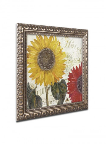 Sundown Wooden Framed Wall Art Orange/Black 11 x 14inch