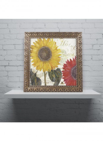 Sundown Wooden Framed Wall Art Orange/Black 11 x 14inch