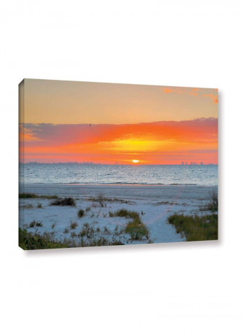 Sanibel Sunrise IV Gallery Wrapped Canvas Wall Art Multicolour 18 x 24inch