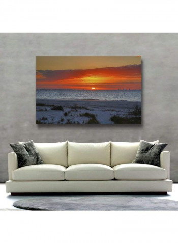 Sanibel Sunrise IV Gallery Wrapped Canvas Wall Art Multicolour 18 x 24inch
