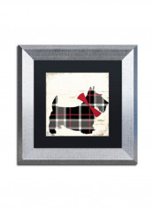 Scotland Typography Text Map Canvas Wall Art Multicolour 14 x 19inch