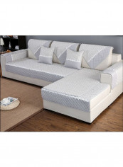 Modern Simple Style Sofa Slipcover White/Grey reviews Modern Simple Style Sofa Slipcover White/Grey