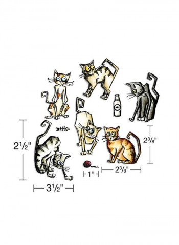 Framelits Crazy Cats Die Set Grey