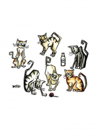 Framelits Crazy Cats Die Set Grey