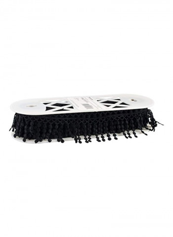 Venice Lace Fringe Black