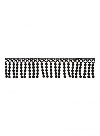 Venice Lace Fringe Black