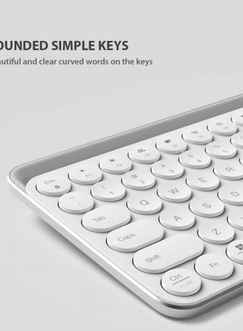 Wireless Dual Mode Keyboard 42سم أسود