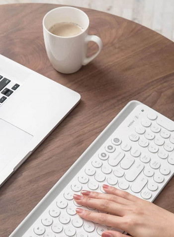 Wireless Dual Mode Keyboard 42سم أسود