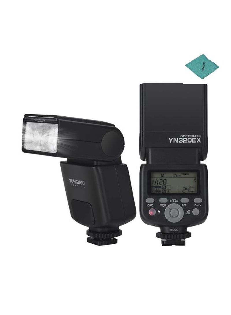YN320EX Wireless TTL Master Speedlite Camera Flash 19.5x8.5x9.5centimeter Black
