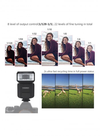 YN320EX Wireless TTL Master Speedlite Camera Flash 19.5x8.5x9.5centimeter Black