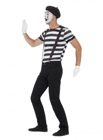 Gentleman Mime Artist Costume L