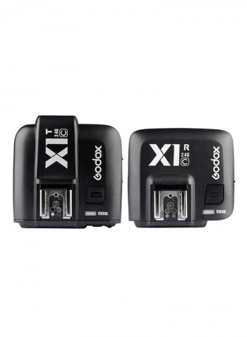 2.4G Wireless LCD Flash Strobe Trigger Transmitter Receiver For Canon Black
