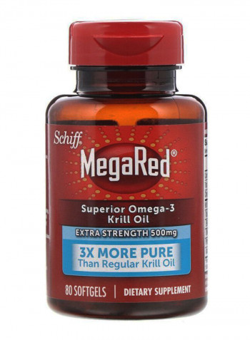 Megared Superior Omega-3 Krill Oil - 80 Softgels