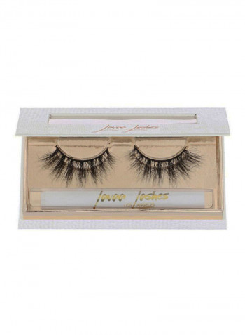 Pair Of 3D Devilish Mink False Eyelashes Black