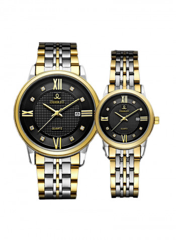 Casual Waterproof Quartz Analog Couple Watch NNSB03708678