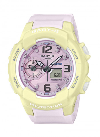 Girls' Stylish Analog Digital Quartz Watch BGA-230PC-9B