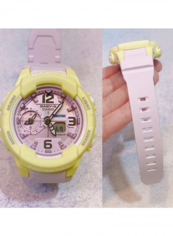 Girls' Stylish Analog Digital Quartz Watch BGA-230PC-9B