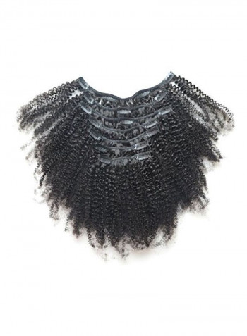 7-Piece Curly Hair Extension Set Black 2 x 1.02 x 0.98inch