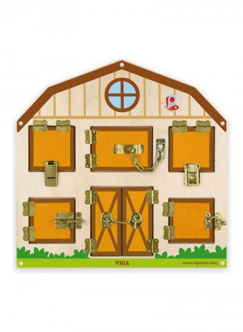 Wooden Locking and Unlocking Activity Game