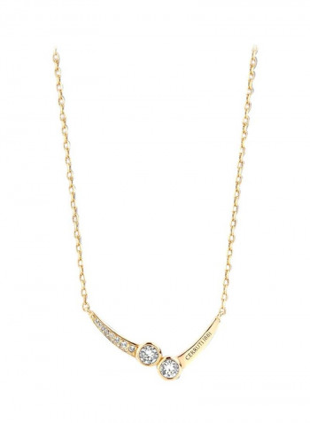 Stone Studded Stainless Steel Necklace