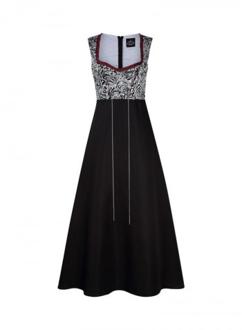 3-Piece German Traditional Oktoberfest Classic Dress Black