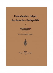 Unerwunschte Folgen Der Deutschen Sozialpolitik Paperback