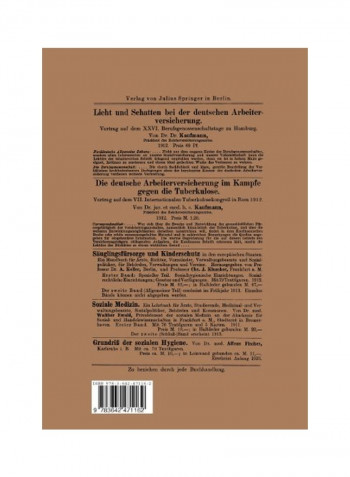 Unerwunschte Folgen Der Deutschen Sozialpolitik Paperback